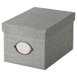 IKEA KVARNVIK (704.128.75) Коробка с крышкой, серый
