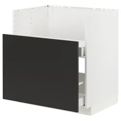 IKEA METOD / MAXIMERA(995.504.75) шкаф Zl под Tallsjön, Белый/Никкебо Матте -антрацит