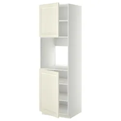 IKEA METOD(094.627.94) верх високий 2 др/пол, білий/Bodbyn крем