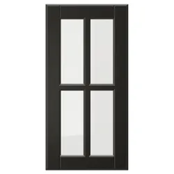 IKEA BODBYN(205.686.09) скляні двері, чорний