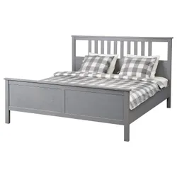 IKEA HEMNES (792.471.88) корпус кровати, серая морилка / Лурой