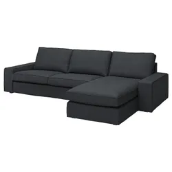 IKEA KIVIK(794.943.86) 4-місний диван з шезлонгом, Антрацит трезунд