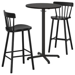 IKEA STENSELE / NORRARYD(292.972.27) барный стол и 2 табурета, антрацит антрацит / черный
