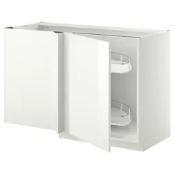 IKEA METOD(794.576.33) кутова тумба з високою полицею, білий / Ringhult білий