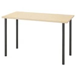 IKEA MITTCIRKEL / ADILS(595.085.39) рабочий стол, яркий эффект черной сосны