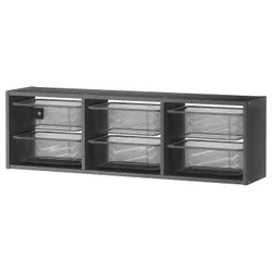 IKEA TROFAST(595.151.20) настінна шафа, сірий/темно-сірий