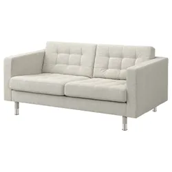 IKEA LANDSKRONA (194.353.28) 2-місний диван, Гуннаред бежевий / метал
