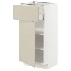 IKEA METOD / MAXIMERA(994.690.55) шкаф stj szu / дверь, белый / Хавсторп бежевый