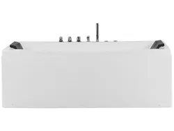 Гідромасажна ванна LED Moor 173 x 82 см Біла Ванна з гідромасажем і підсвічуванням для дому Стильна ванна
