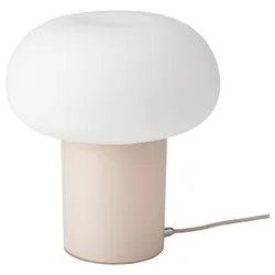 IKEA DEJSA  Настольная лампа, стекло бежевый / белый опал (904.049.83)