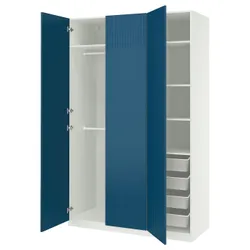 IKEA PAX / FYRUDDEN(595.816.19) Комбинация гардероба, белый/синий