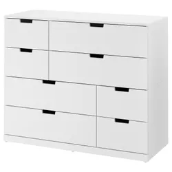 IKEA NORDLI(792.395.03) комод, 8 ящиків, білий