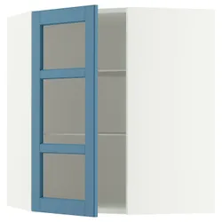 IKEA METOD(896.005.03) Нарго с половиной/стеклом, Biały/Lerhyttan Blue