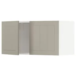 IKEA METOD(694.607.87) навісна шафа / 2 двер, білий / Stensund beige