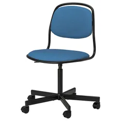 IKEA ÖRFJÄLL(994.160.19) крісло, що обертається, чорний / синій Vissle