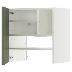 IKEA METOD(295.178.42) Капюшон -шкаф с полкой/дверью, Biały/Axstad Greya -green
