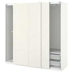IKEA PAX / BERGSBO(994.357.39) комбінований гардероб, білий/білий