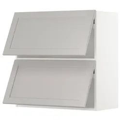 IKEA METOD(293.920.31) двері рівня 2, білий/Lerhyttan світло-сірий