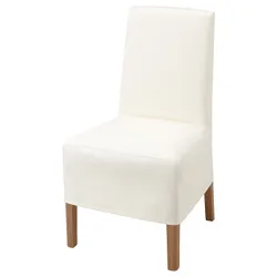 IKEA BERGMUND(993.845.94) стул средней длины с чехлом, имитация. дэмбу / Inseros белый