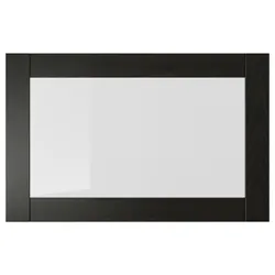 IKEA SINDVIK(402.963.11) Скляні двері, чорно-коричневе / прозоре скло