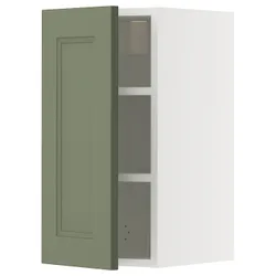 IKEA METOD(595.186.37) настенный шкаф с полками, Biały/Axstad Greya -green