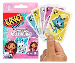 Карточная игра UNO Junior «Кошачий домик Габи», семейная игра для детей от 3 лет JLH17