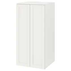 IKEA SMÅSTAD / PLATSA(594.833.55) гардероб, белый белый каркас / с 3 полками
