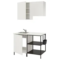 IKEA ENHET (993.371.16) кухня, антрацит / білий