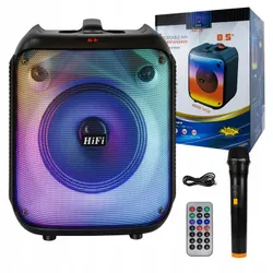 Мобільний Bluetooth-динамік FM-колонка + бездротовий мікрофон для караоке з дистанційним керуванням