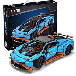 Конструктор спортивный автомобиль CaDA Blue Car 37 см Speed Cowboy racing car Vehicle 1120 деталей