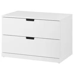 IKEA NORDLI(992.394.94) комод, 2 ящика, белый