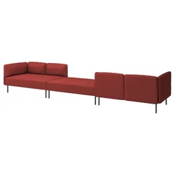 IKEA LILLEHEM(295.361.95) Модульный диван с 6 человек, Ганнаред/коричневый металл