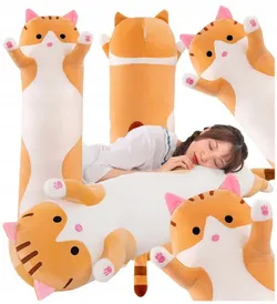 ПЛЮШОВА ІГРАШКА КІТ ВЕЛИКИЙ ДОВГИЙ КОТЕНОК 110см XXL