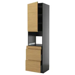 IKEA METOD / KNIVSHULT(495.868.58) SZA для дверей вагона Mike Station/3SZU, Czarnoszary/Voxtorp imit. дуб