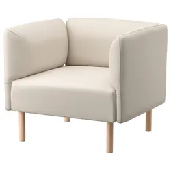 IKEA LILLEHEM(494.703.20) Крісло, Vissle/бежеве дерево