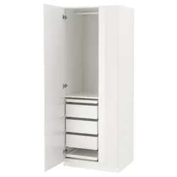IKEA PAX / FARDAL(094.819.00) комбінований гардероб, глянсовий / білий
