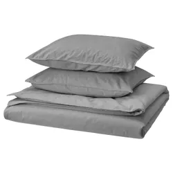 IKEA ÄNGSLILJA(506.088.64) одеяло и 2 подушки, серый