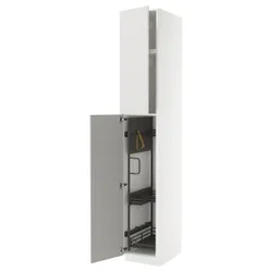 IKEA METOD(795.737.55) High Cabinet/Interior Inn, Biały/Ringhult Light Grey