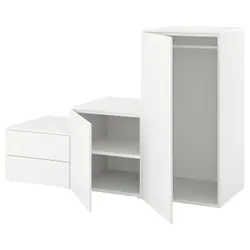 IKEA PLATSA (794.369.14) шкаф с 2 дверьми + 2 ящика, белый / Фоннес белый