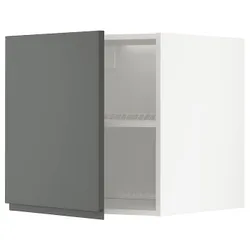 IKEA METOD(694.593.26) надбудова для холодильника/морозильника, білий / Voxtorp темно-сірий