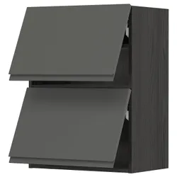 IKEA METOD(393.917.57) двері рівня 2, чорний/Voxtorp темно-сірий