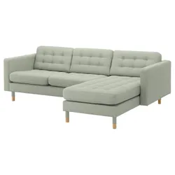 IKEA LANDSKRONA (692.726.87) 3-місний диван, з шезлонгом / Gunnared салатовий / дерево
