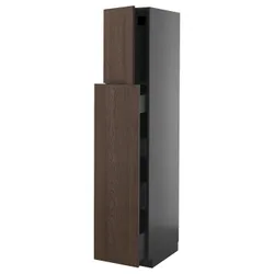 IKEA METOD / KNIVSHULT(295.871.42) Sza wysie z 1drz/4szu, Блэкзар/Браун Синарп