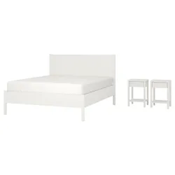 IKEA TONSTAD(496.067.62) Набор мебели для спальни 3 ПК, кремовый