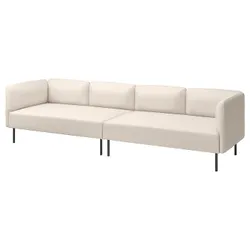 IKEA LILLEHEM(395.360.48) Модульный диван с 4 человека, Висл/Бежевый металл