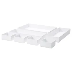 IKEA MALAREN(704.644.59) ящик, 7 шт., білий