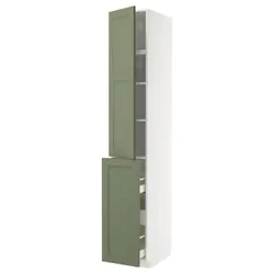 IKEA METOD / MAXIMERA(195.175.93) Sza Hyzu 3szu/1d/2ok, Biały/Axstad Greya -green