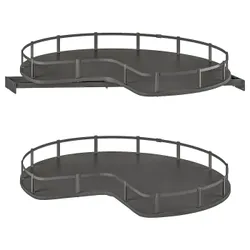 IKEA UTRUSTA(205.967.87) Карусель углового стойкого шкафа, серый