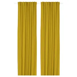 IKEA GINSTMOTT(605.971.86) Завіса, 2 шт., жовтий/на стрічці