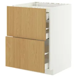 IKEA METOD / MAXIMERA(396.008.31) Sza st pl/2fr/3szu, Білий/Сінарп навколо дуба